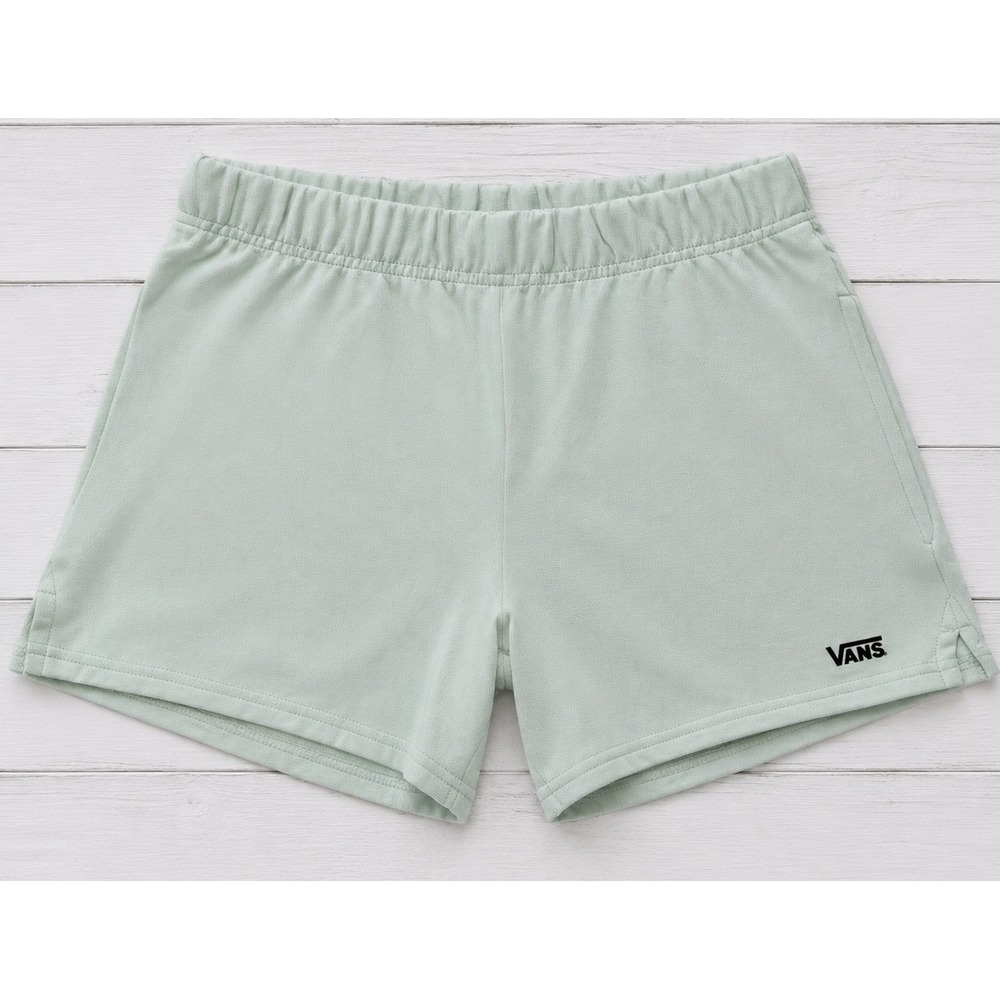 Vans Shorts Mint Green Embroidered Logo Sweat Lounge Casual Skater XS